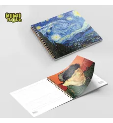 دفترچه یادداشت نقاشان (ونگوگ،کد 655،چند طرح)،(سیمی) دفترچه یادداشت نقاشان (ونگوگ،کد 655،چند طرح)،(سیمی)
