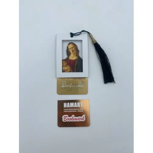 کتاب نشانه کتاب مشاهیر:SANDRO BOTTICELLI 3 (بوک مارک،کد 769)،(فلزی)