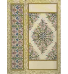 کتاب پایان نامه و تقدیرنامه (طرح تذهیب)،(گلاسه)