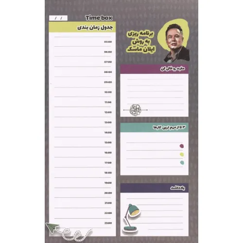 دفتر برنامه ریزی (پلنر برنامه ریزی به روش ایلان ماسک)