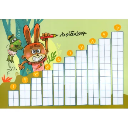 کتاب پوستر وایت بردی جدول نظام دار و جدول شطرنجی A4 (گلاسه)