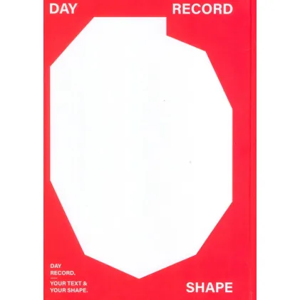 دفتر یادداشت بی خط DAY RECORD (قرمز،کد 653)