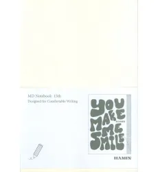 دفتر یادداشت بی خط MD NOTEBOOK (طرح YOU MAKE ME SMILE،کد 837)
