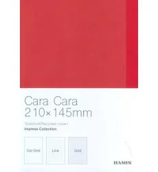 دفتر یادداشت ترکیبی:خط دار،نقطه ای،شطرنجی CARA (قرمز،کد 899)