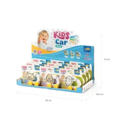 کتاب بسته اسباب بازی کیدزکار (KIDS CAR)،(همراه با استند)،(12قطعه،باجعبه)