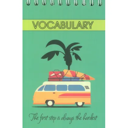 دفترچه لغت A6 (VOCABULARY،چند طرح)،(سیمی) دفترچه لغت A6 (VOCABULARY،چند طرح)،(سیمی)