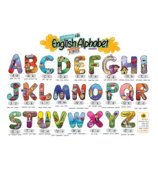 کتاب پوستر وایت بردی ENGLISH ALPHABET:حروف انگلیسی (70*50)،(گلاسه) کتاب پوستر وایت بردی ENGLISH ALPHABET:حروف انگلیسی (70*50)،(گلاسه)