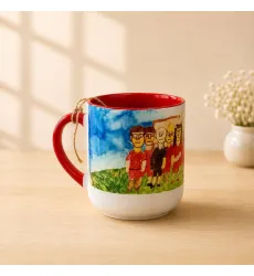 ماگ انحنادار طرح تیم فوتبال سرخ (باجعبه)