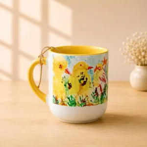 ماگ انحنادار طرح جوجه ها (باجعبه) ماگ انحنادار طرح جوجه ها (باجعبه)