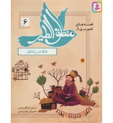 کتاب قصه های تصویری از منطق الطیر 6 (شاه در زندان)،(گلاسه) کتاب قصه های تصویری از منطق الطیر 6 (شاه در زندان)،(گلاسه)