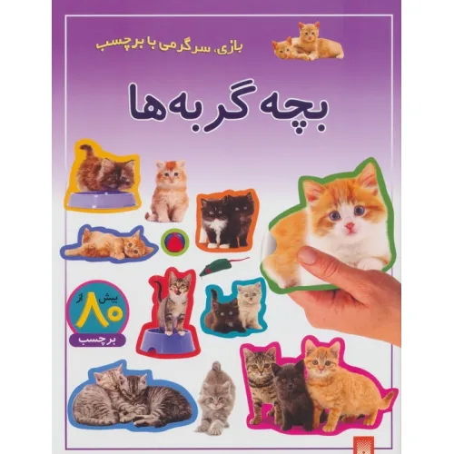 کتاب بچه گربه ها (بازی،سرگرمی با برچسب)،(گلاسه)