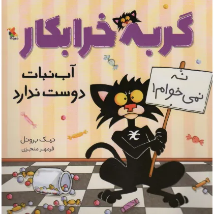 کتاب گربه خرابکار آب نبات دوست ندارد (گلاسه)