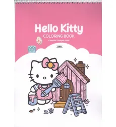 کتاب رنگ آمیزی (طرح Hello kitty،کد 1693)،(سیمی)