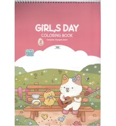 کتاب رنگ آمیزی GIRLS DAY (کد 1710)،(سیمی)