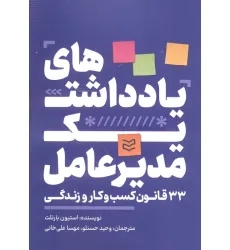 کتاب یادداشت های یک مدیرعامل (33 قانون کسب و کار و زندگی)
