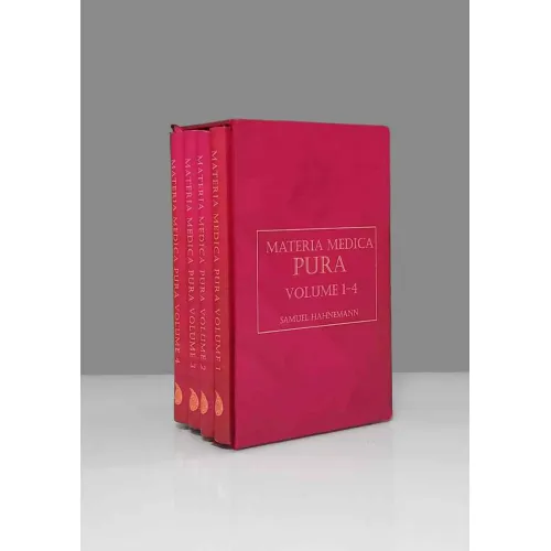 کتاب متریا مدیکا پیورا (MATERIA MEDICA PURA VOLUME 1-4)،(انگلیسی)،(تک زبانه،4جلدی،باقاب)