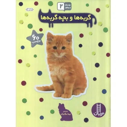 کتاب بچسبان و بیاموز 15 (گربه ها و بچه گربه ها)،(گلاسه)