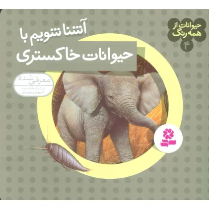 کتاب حیوانات از همه رنگ 4 (آشنا شویم با حیوانات خاکستری)،(گلاسه)