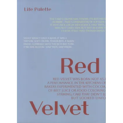 دفتر یادداشت بی خط LIFE PALETTE (طرح RED VELVET،کد 497)
