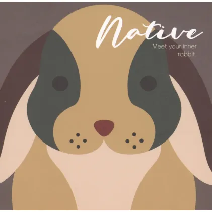 دفتر یادداشت خط دار NATIVE (طرح RABIT)