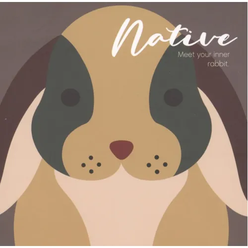 دفتر یادداشت خط دار NATIVE (طرح RABIT)
