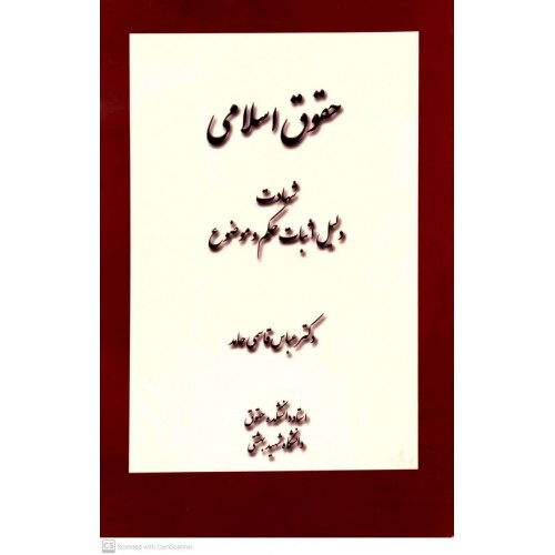کتاب حقوق اسلامی, شهادت دلیل اثبات حکم و موضوع